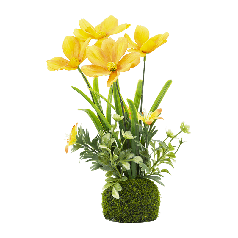Искусственный куст маргаритки 4 цветка
